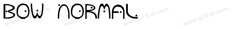 Bow Normal字体转换